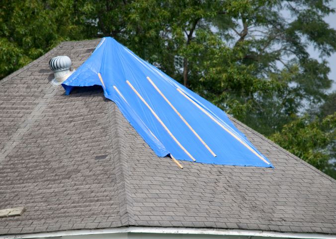 Fredericton roofers were called in to repair a roof leak